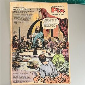 Vintage Comic Page - The Lord's Supper